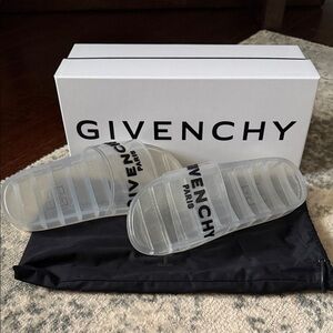 Givenchy Clear Logo Slides